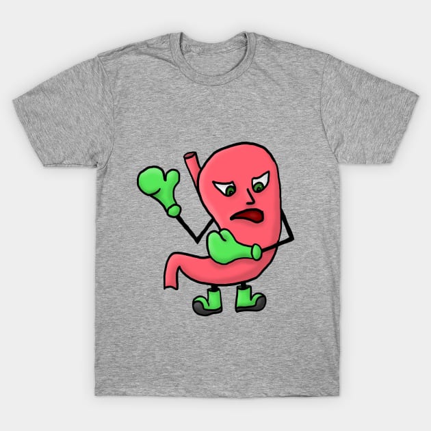 Stomach Bully T-Shirt by JKP2 Art